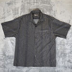 Vintage Y2K Mecca Checkered Button Up Shirt Size Large